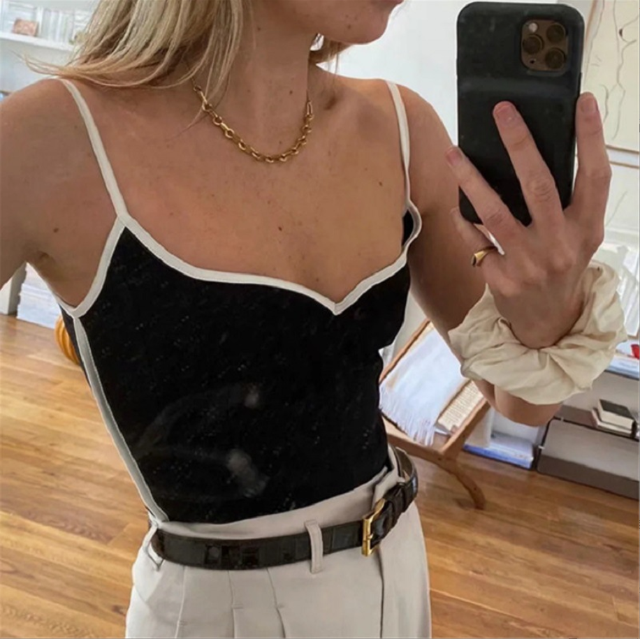 Ellin Hearted Neckline Cami