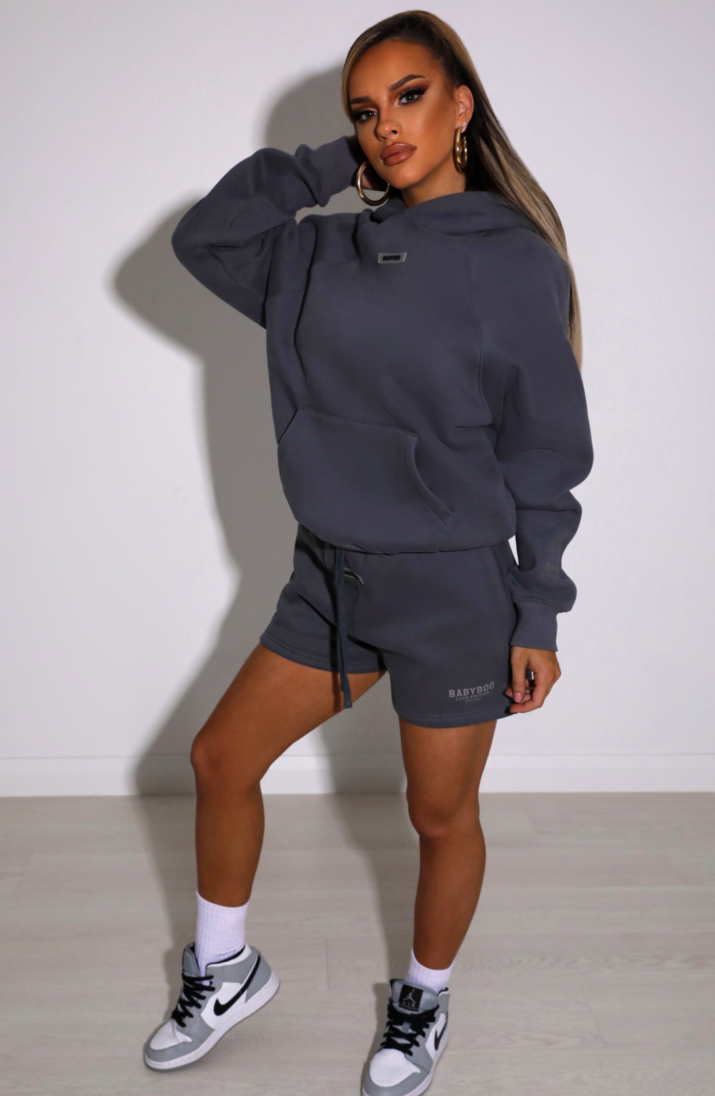 Ivy Luxe Hoodie - Charcoal