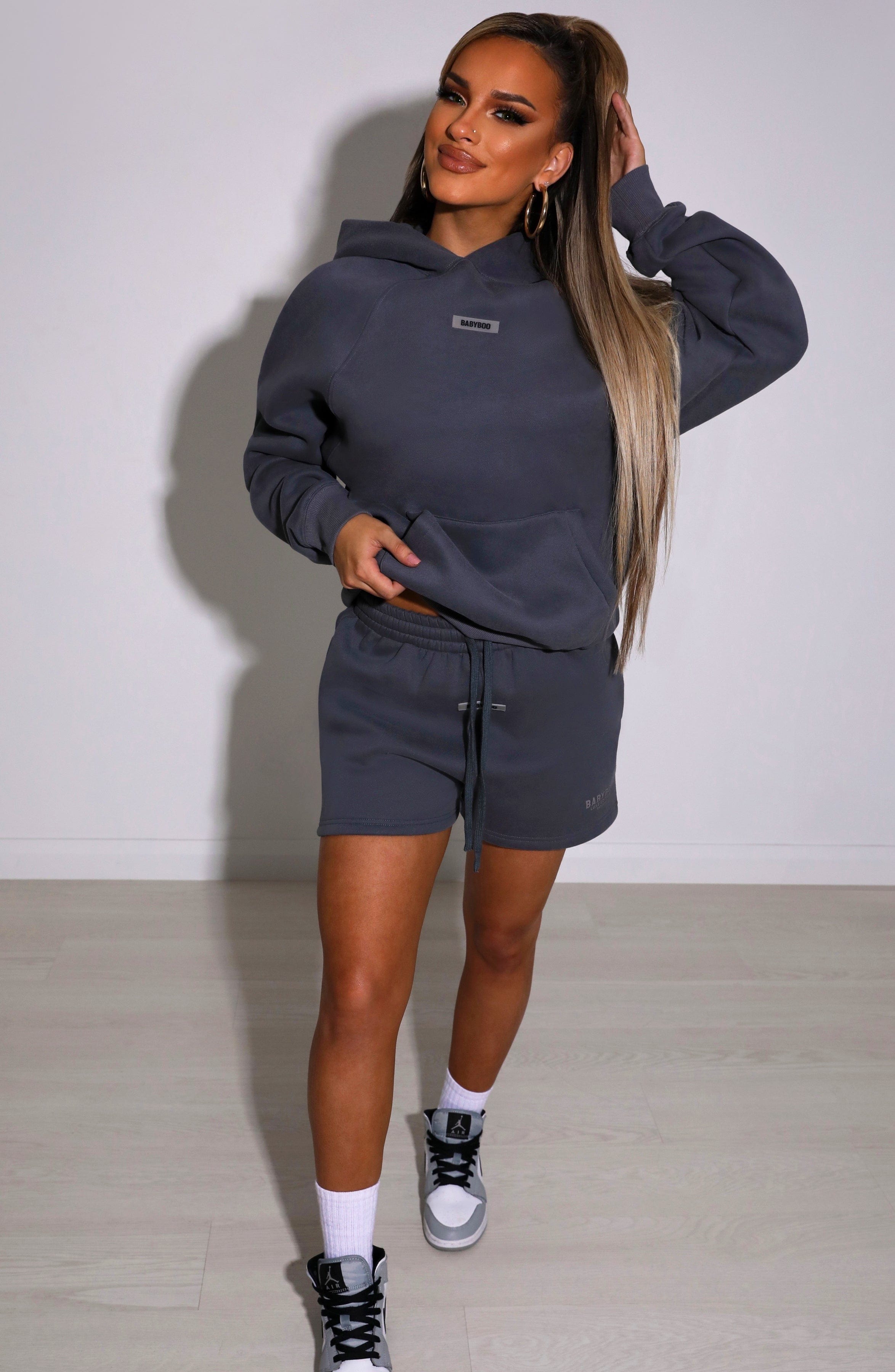 Ivy Luxe Hoodie - Charcoal