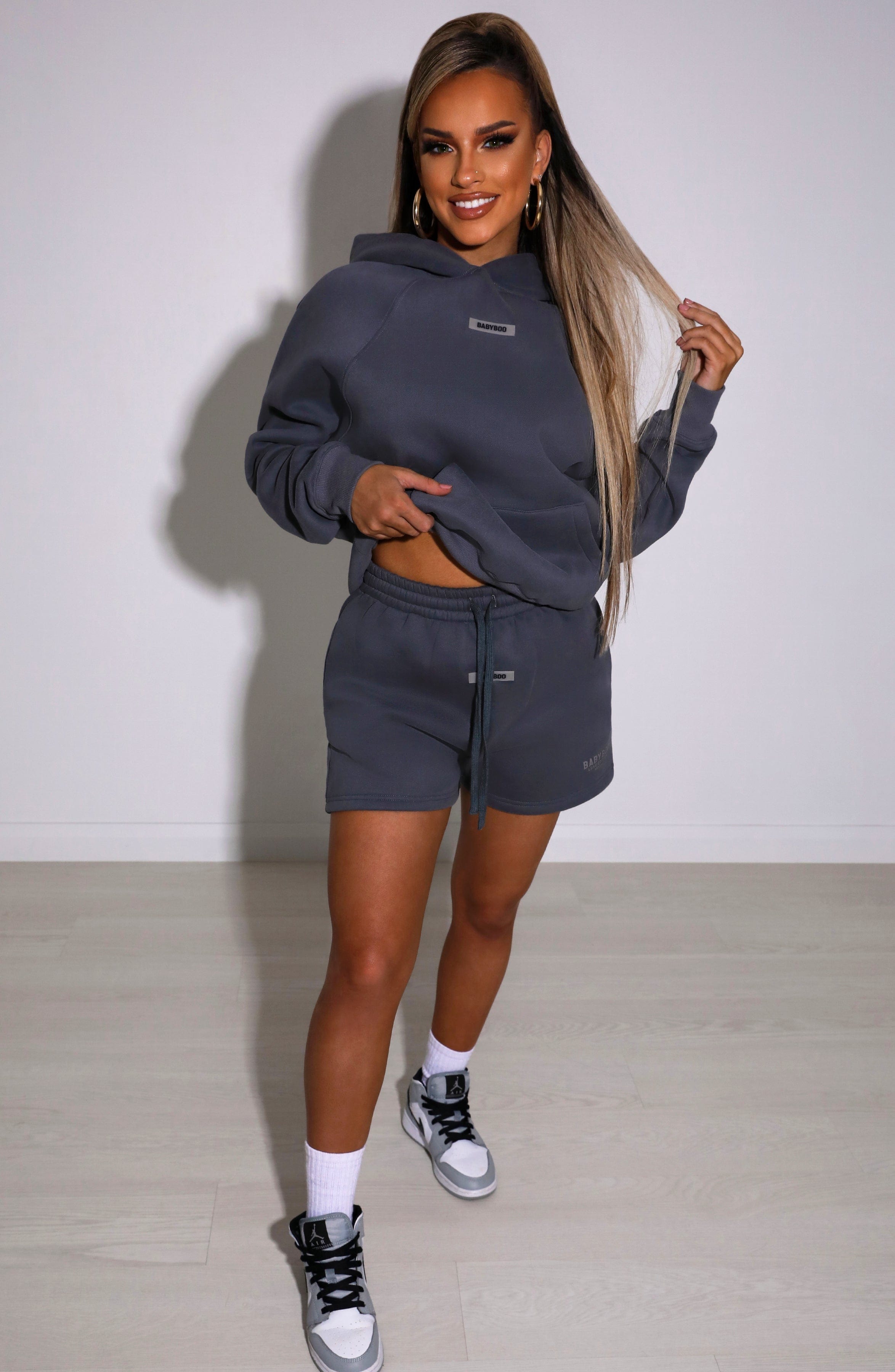 Ivy Luxe Hoodie - Charcoal