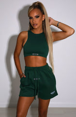 Jae Luxe Crop - Smaragdgrün