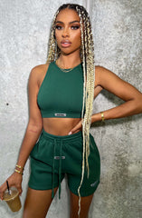 Jae Luxe Crop - Smaragdgrün