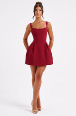 Janiyah Mini Dress - Wine