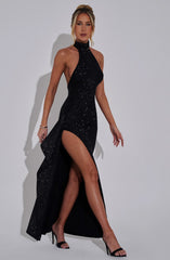 Joelle Maxi Dress - Black Sparkle