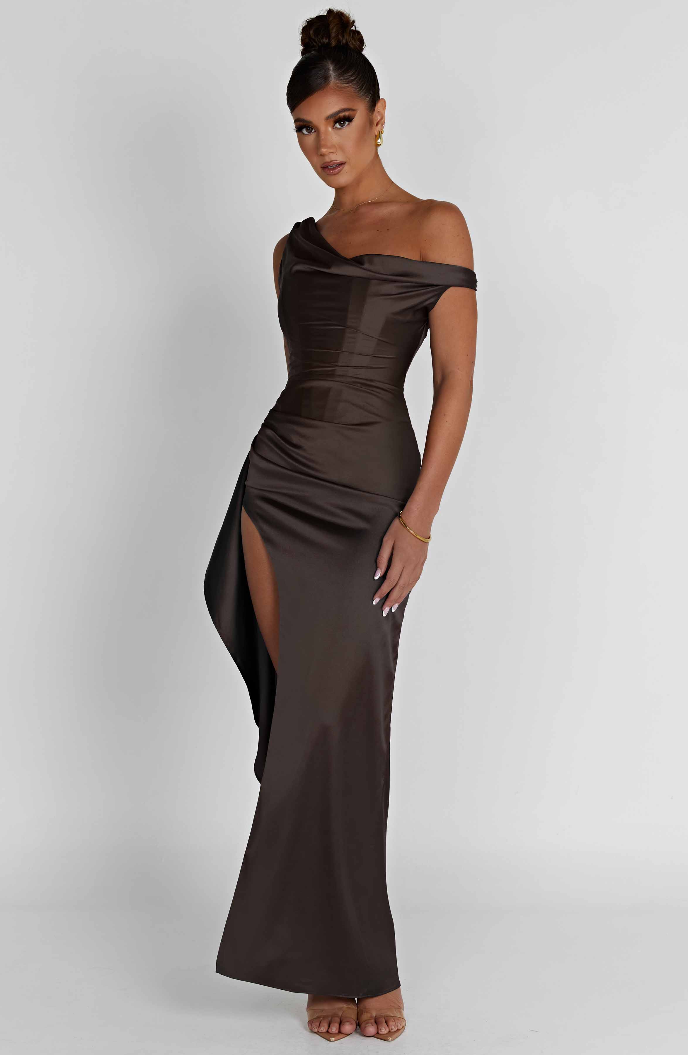 Juliene Maxikleid - Anthrazit