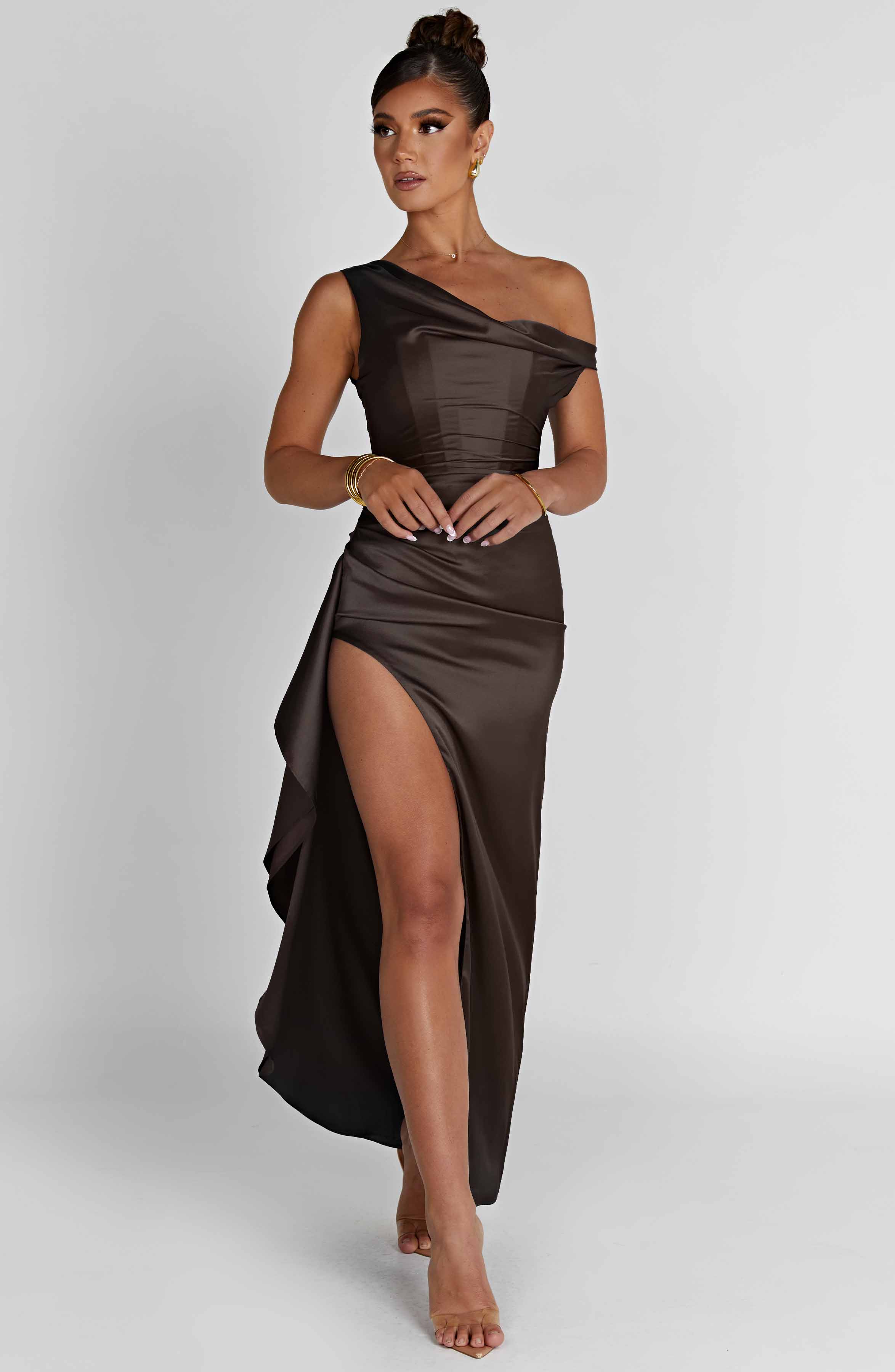 Juliene Maxikleid - Anthrazit