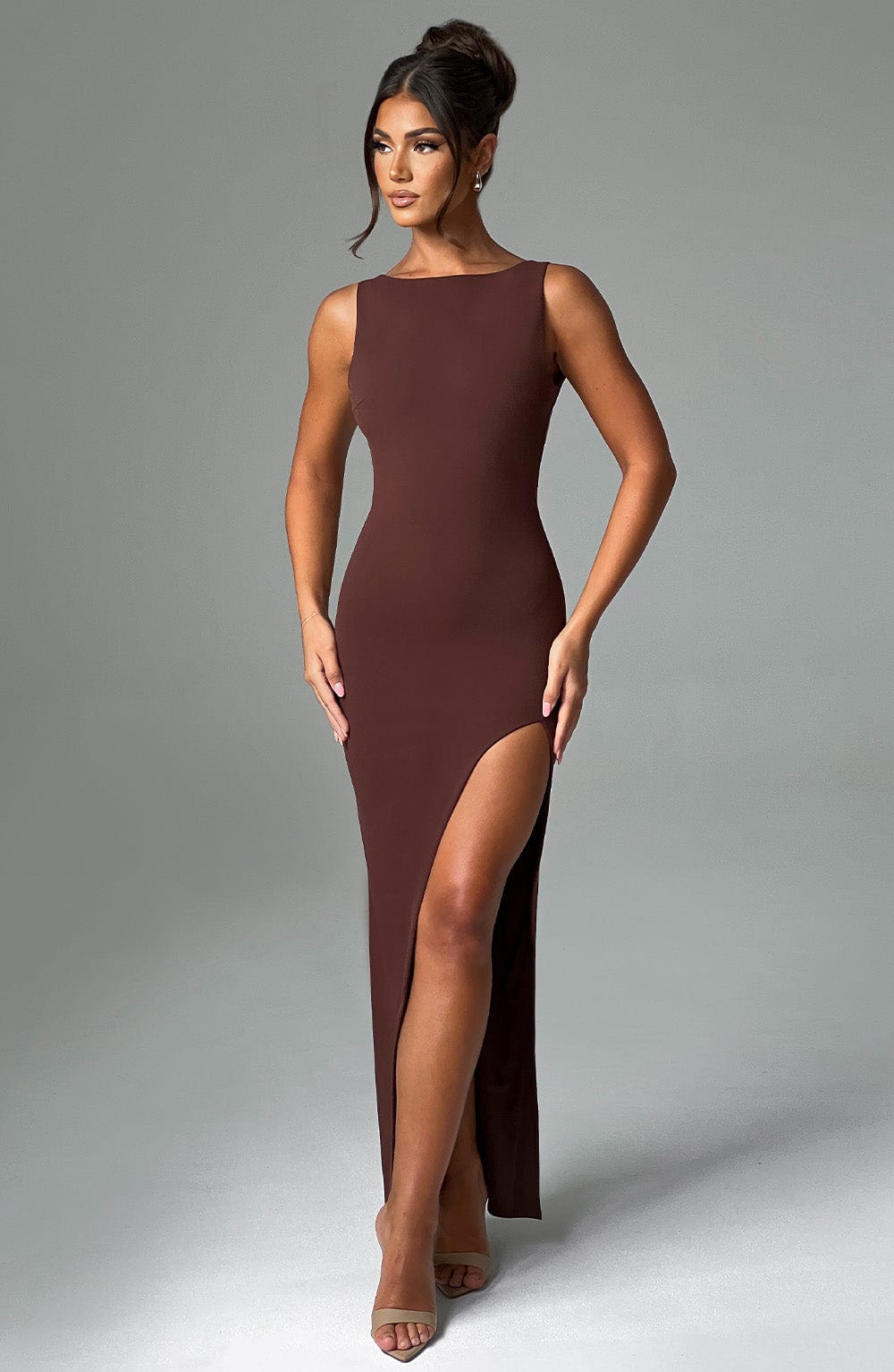 Kassandra Maxi Dress - Chocolate