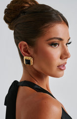 Kennedy Earrings - Black/Gold