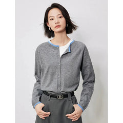 Knitted Single-Breasted Cardigan