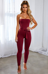 Kylia Jumpsuit - Burgundy