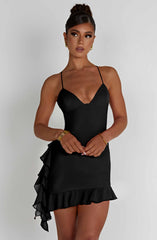 Larosa Mini Dress - Black