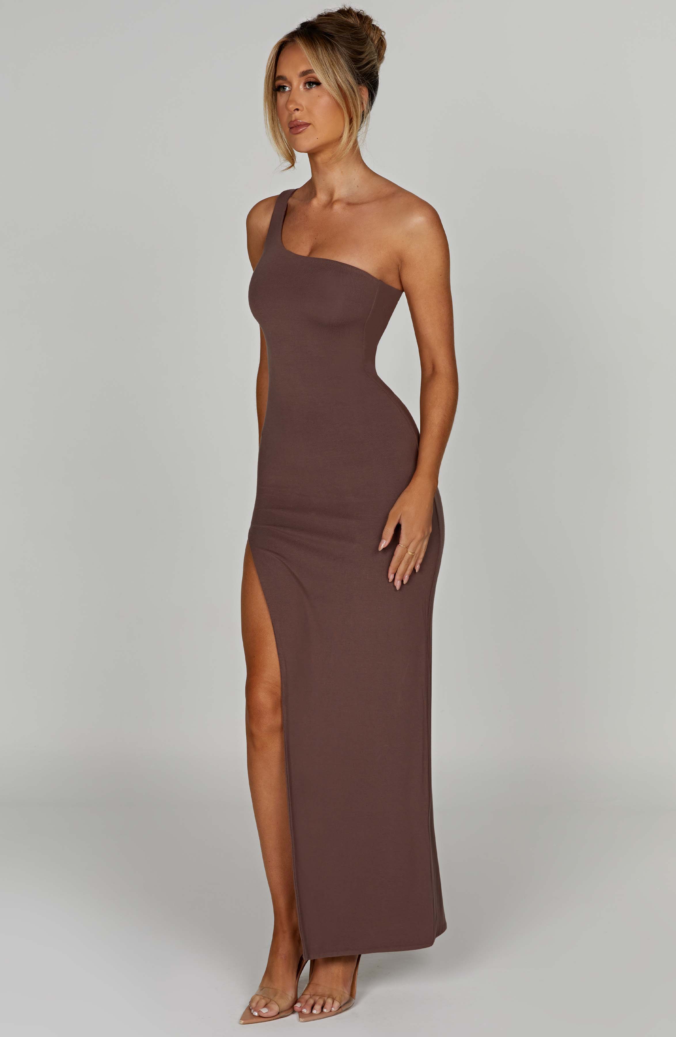 London Maxikleid - Schokolade