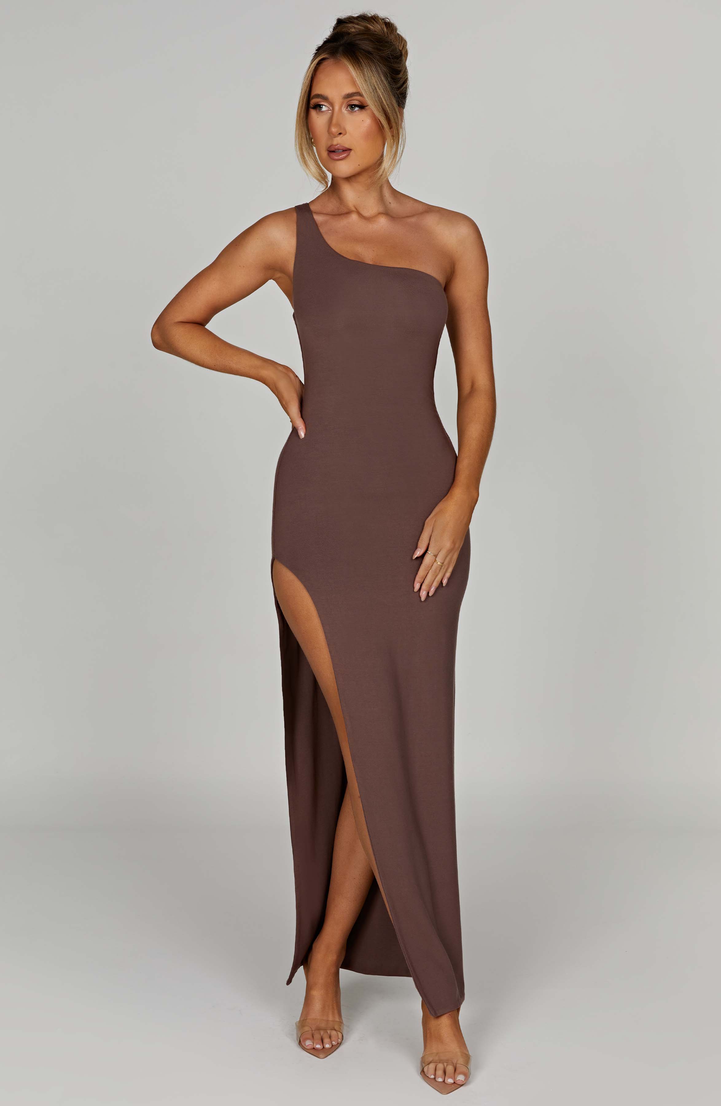 London Maxikleid - Schokolade