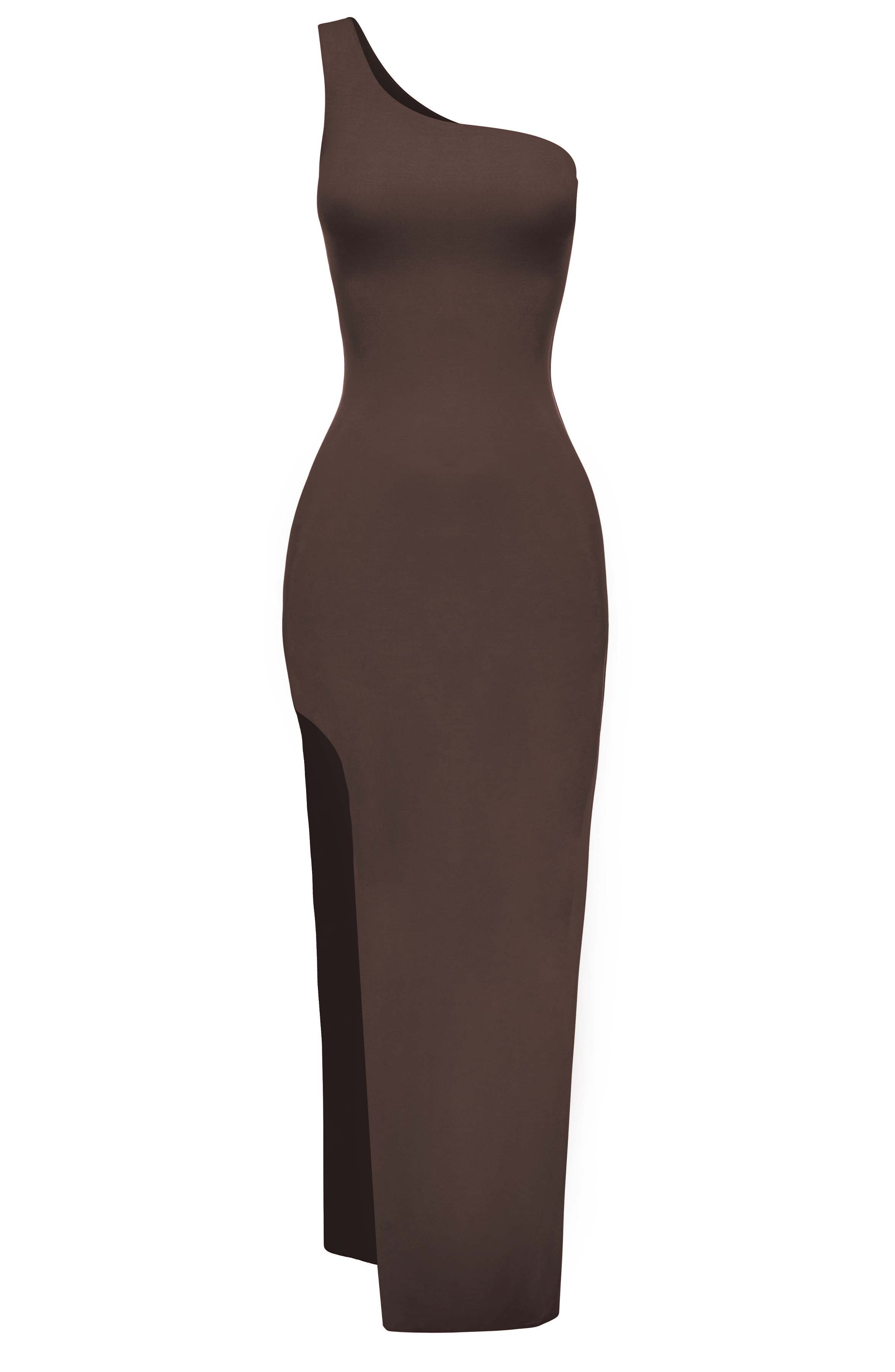 London Maxikleid - Schokolade