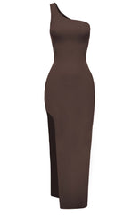 London Maxikleid - Schokolade