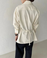 Long Sleeve Loose Fit Fashion Shirt