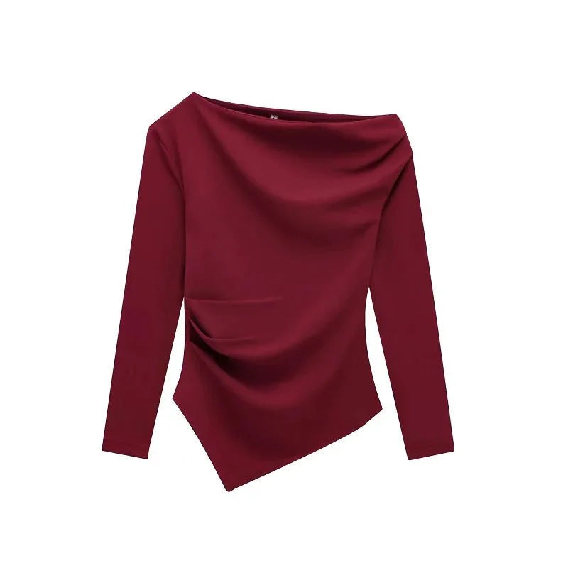 Long Sleeve Off-Shoulder Top
