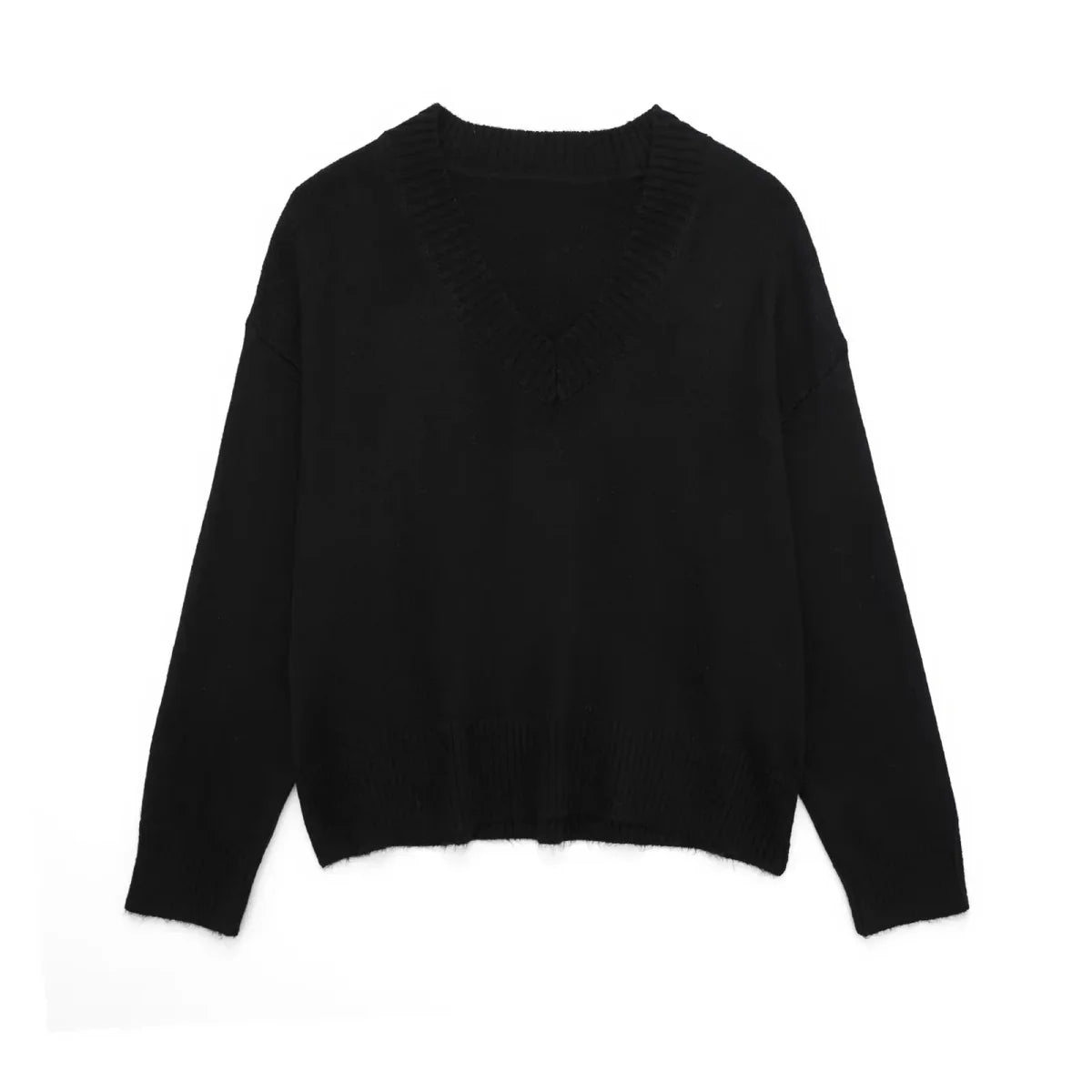 Vintage Loose Knitted Cropped Sweater