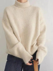 Loose Turtleneck Cashmere Sweater