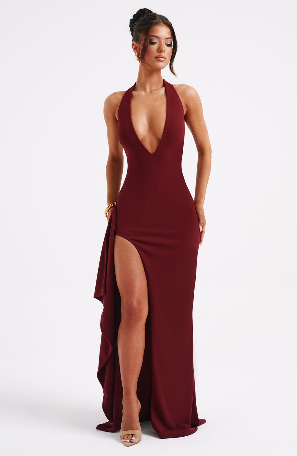 Luella Maxi Dress - Burgundy