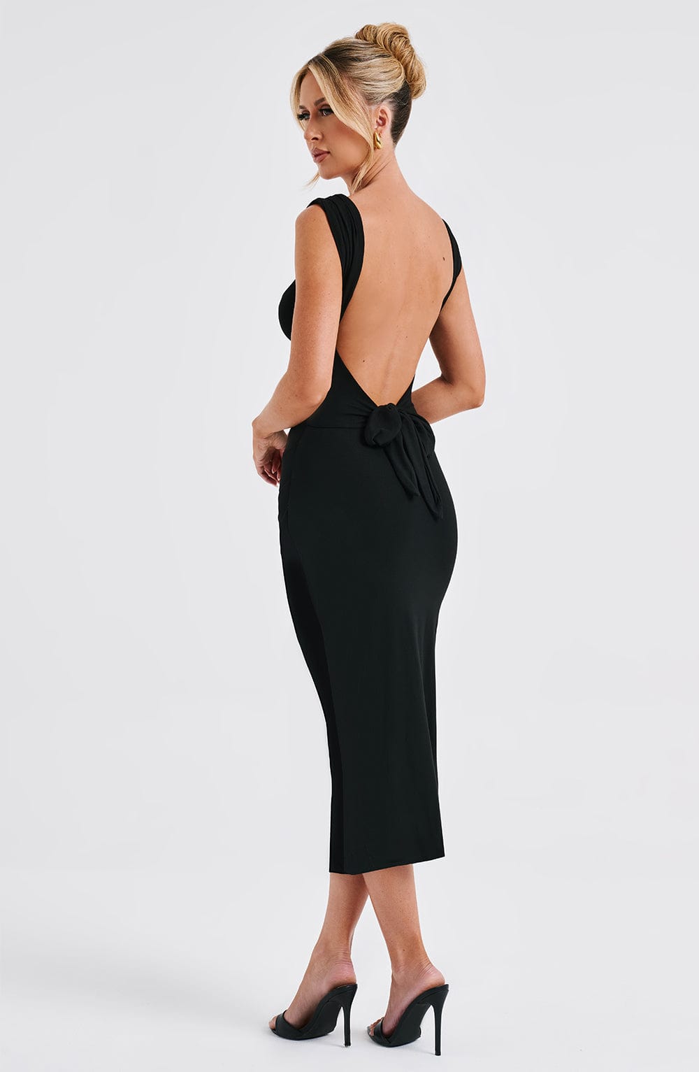 Malina Midi Dress - Black