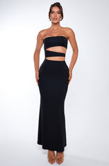 Milia Maxikleid - Schwarz
