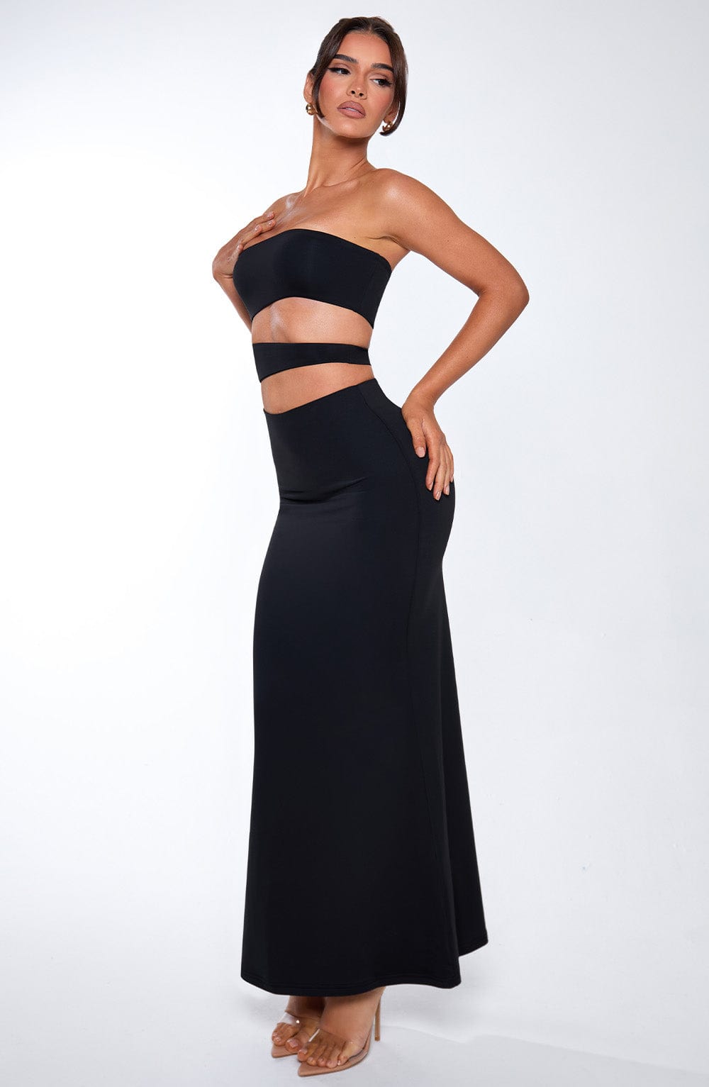 Milia Maxikleid - Schwarz