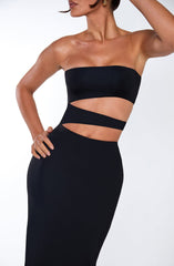Milia Maxikleid - Schwarz