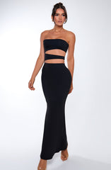 Milia Maxikleid - Schwarz