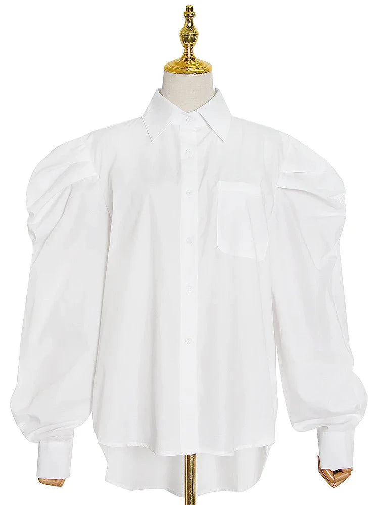 Minimalist Puff Sleeve Shirts