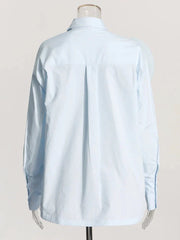 Minimalist Shirts Loose Single Breasted