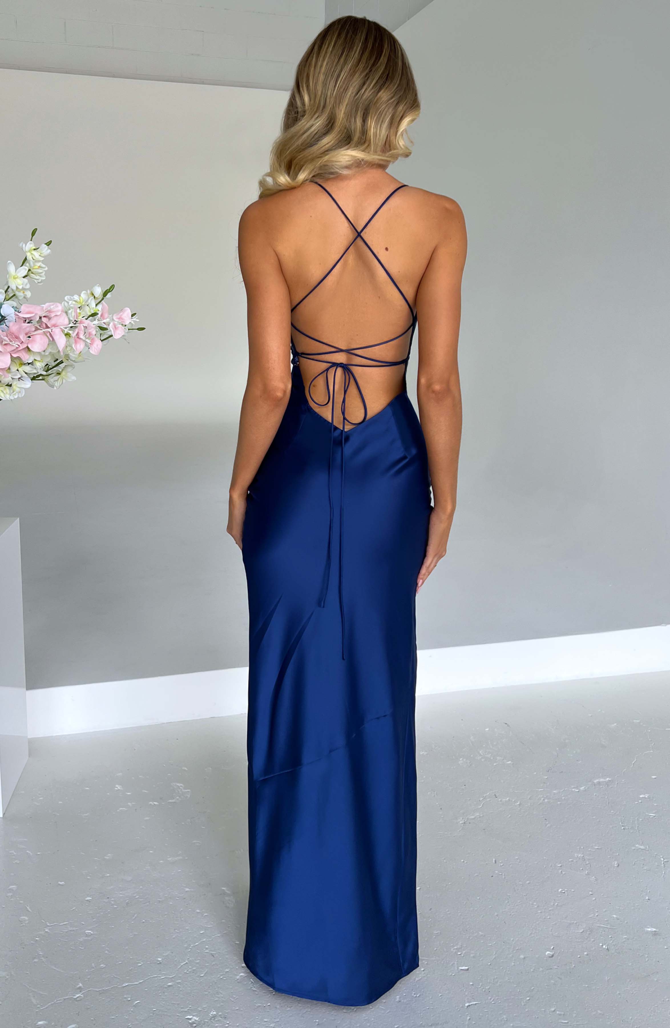 Misha Maxikleid - Marineblau