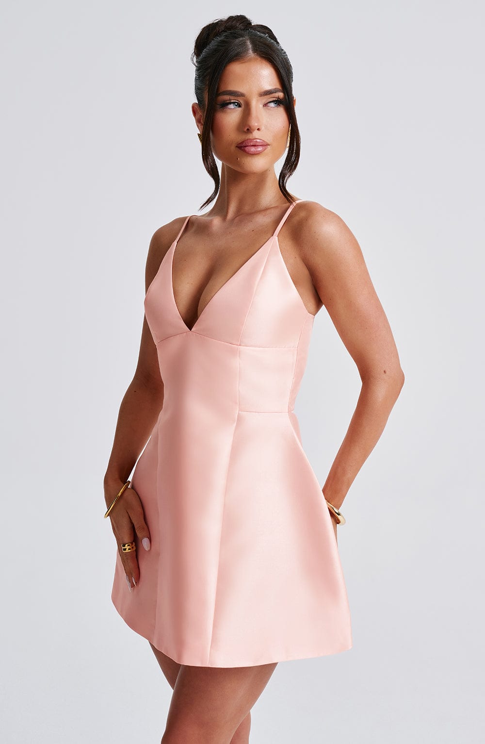 Nicole Minikleid - Pfirsich