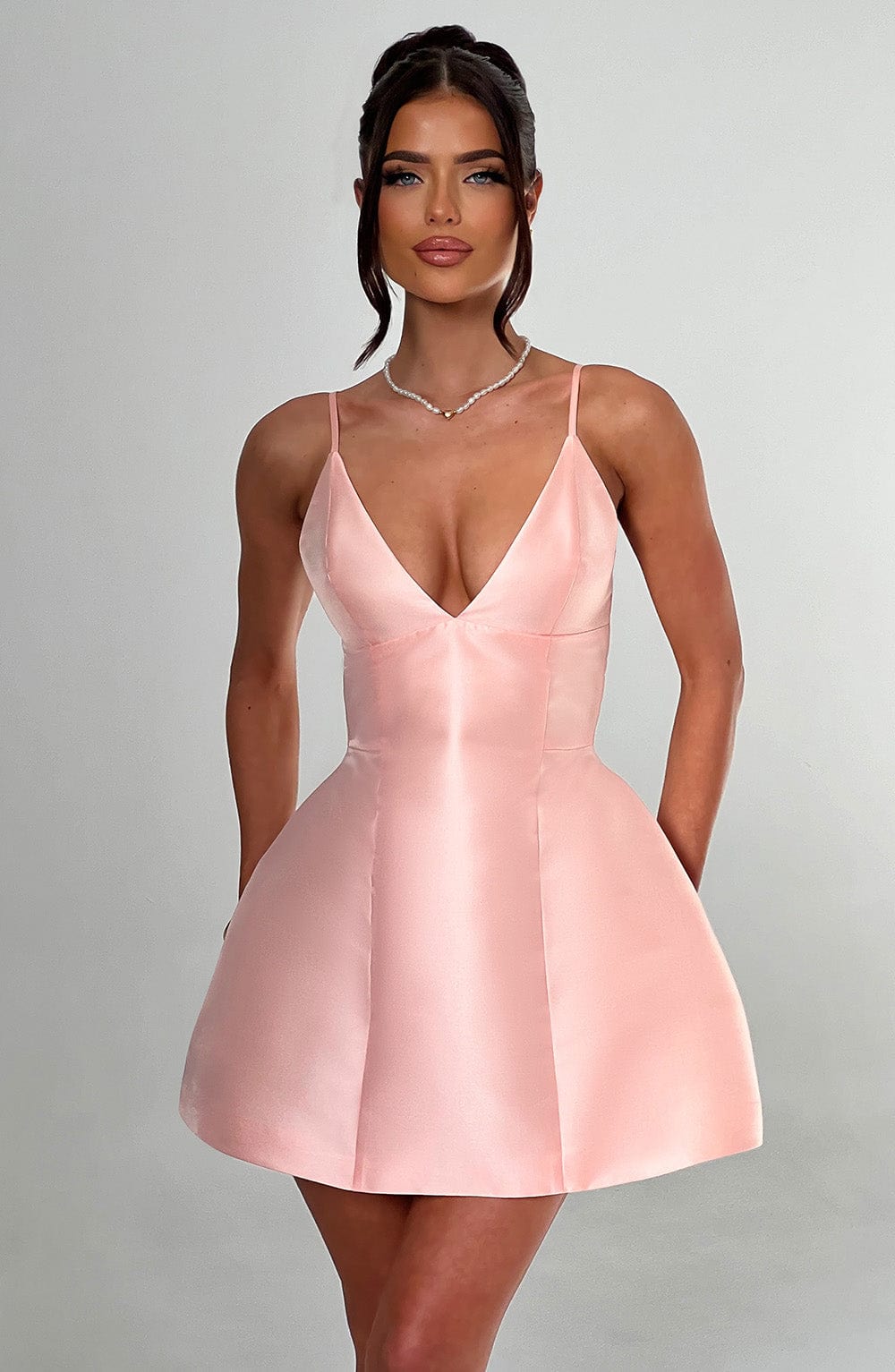 Nicole Minikleid - Pfirsich