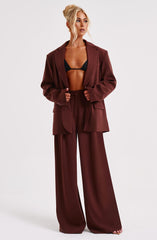 Noa Oversized Suit Jacket - Brown