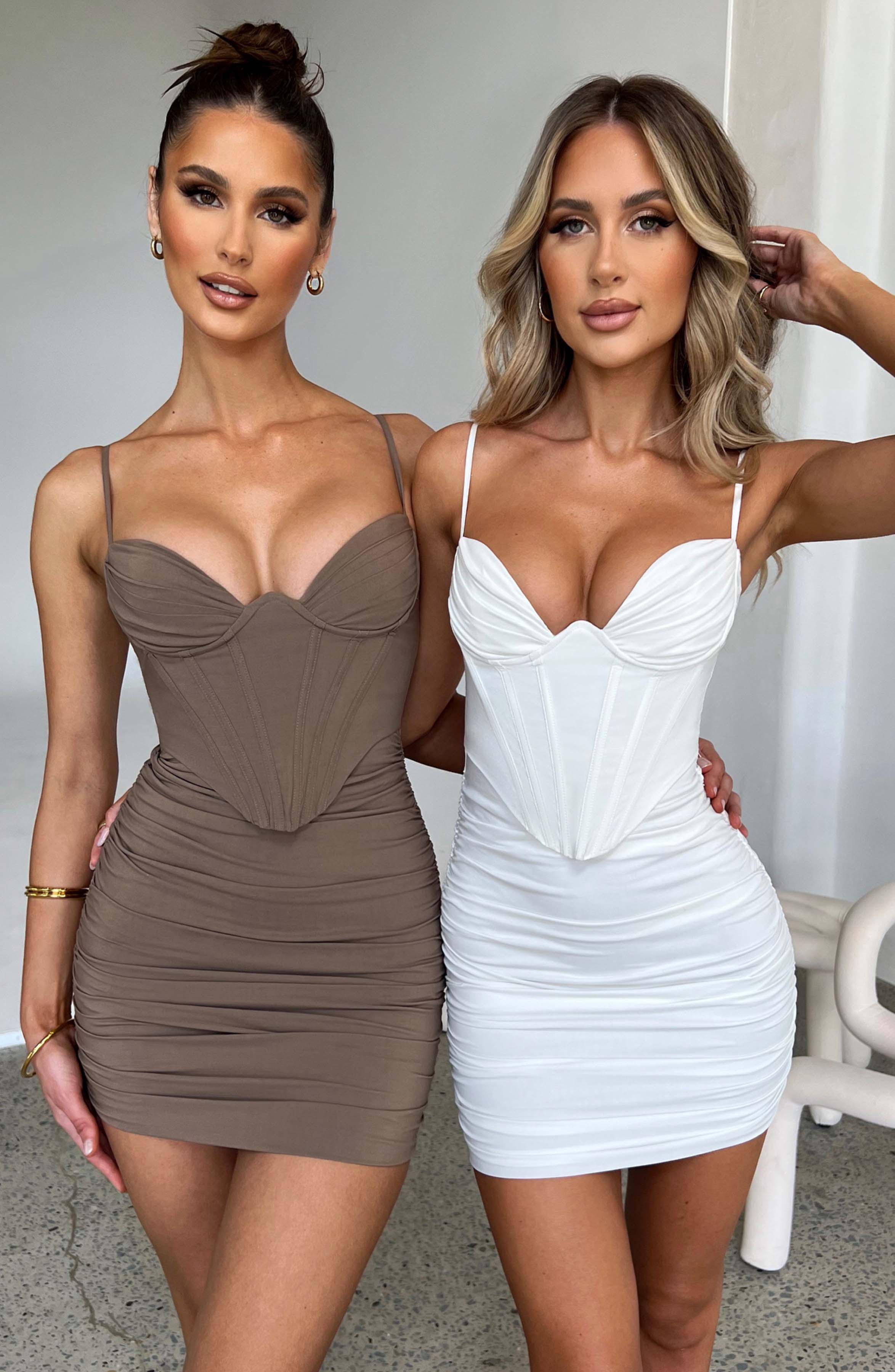 Nyla Minikleid - Mokka