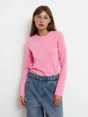 Oversized Cotton Long Sleeve T-Shirt