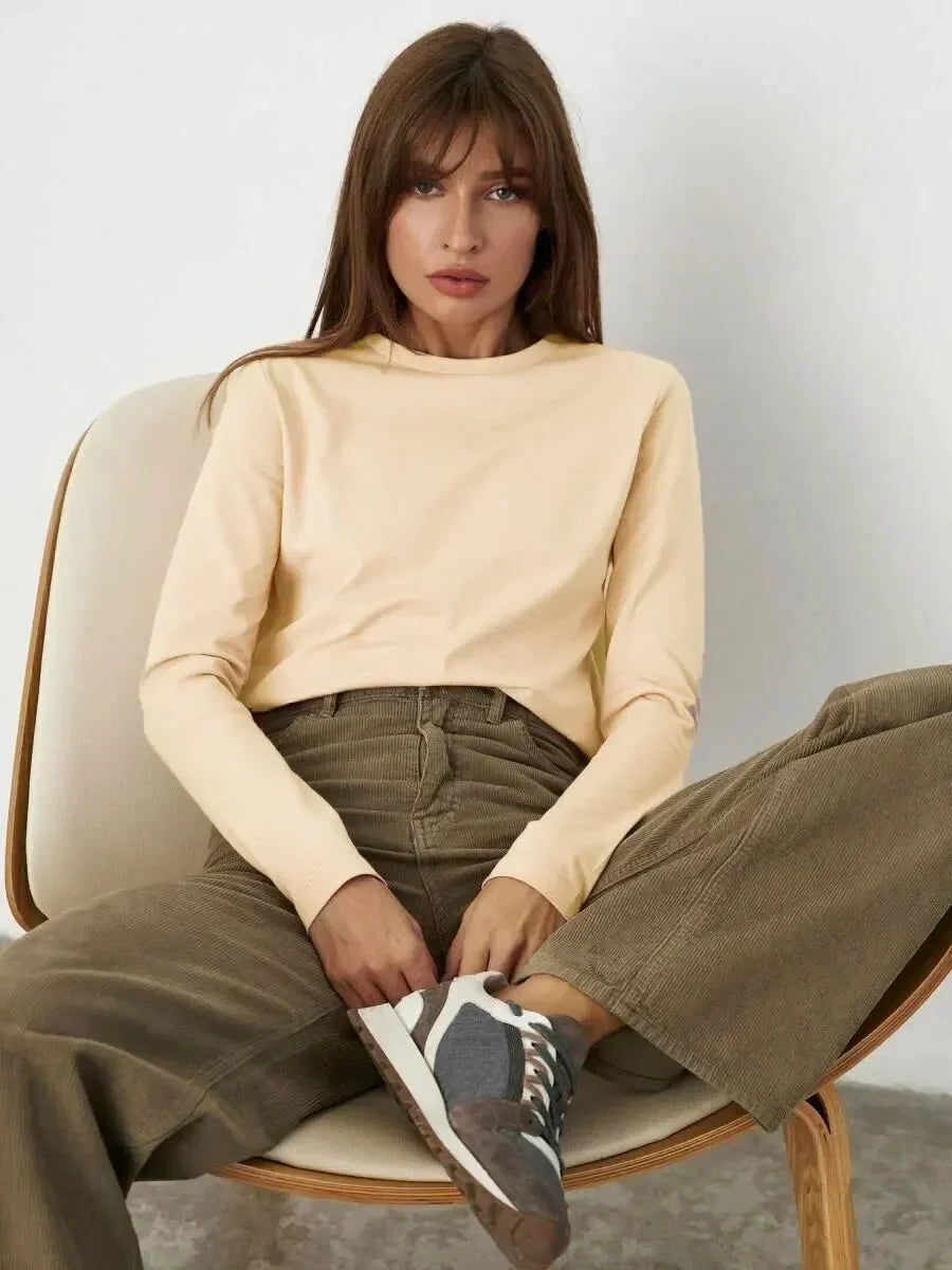 Oversized Cotton Long Sleeve Tee