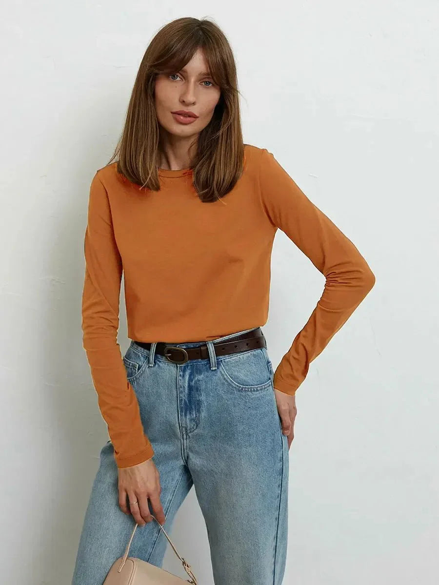 Oversized Cotton Long Sleeve Tee