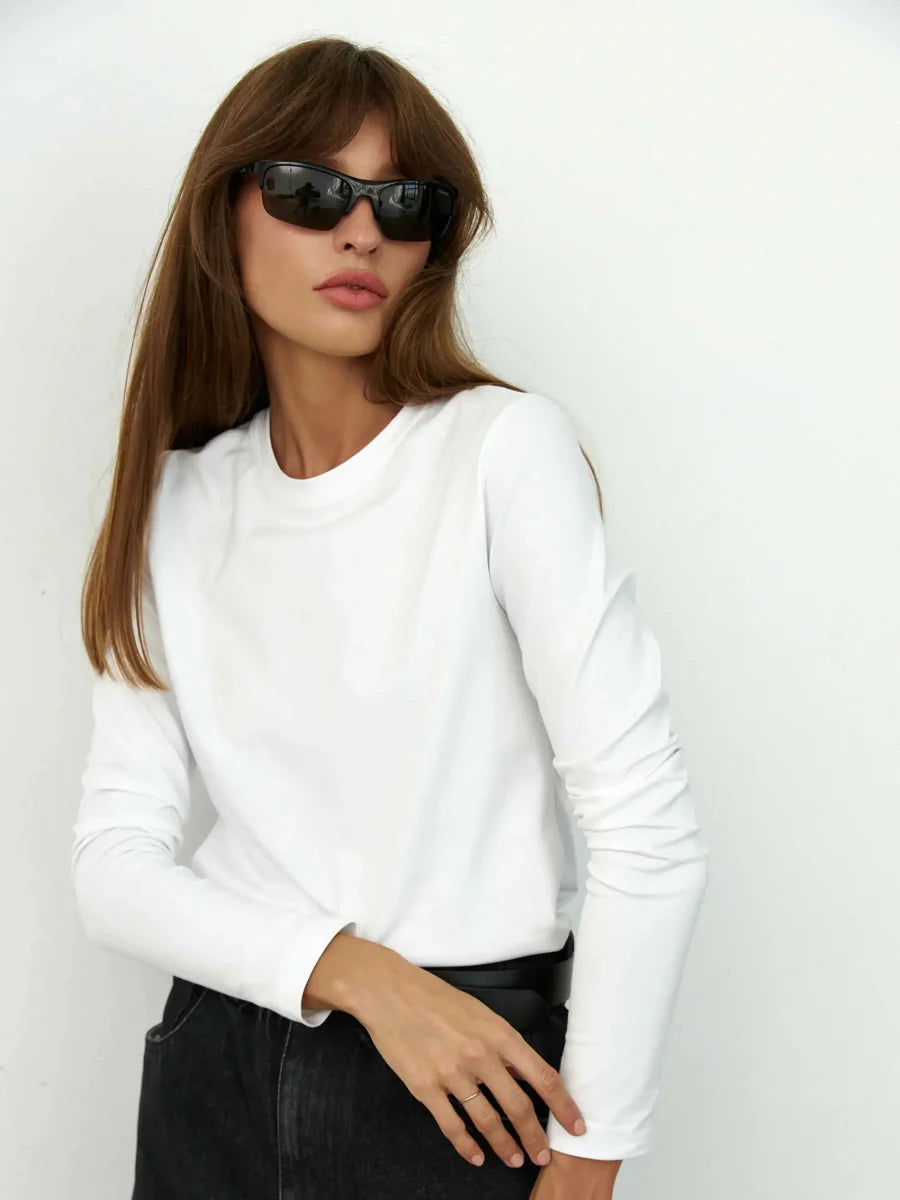 Oversized Cotton Long Sleeve Tee