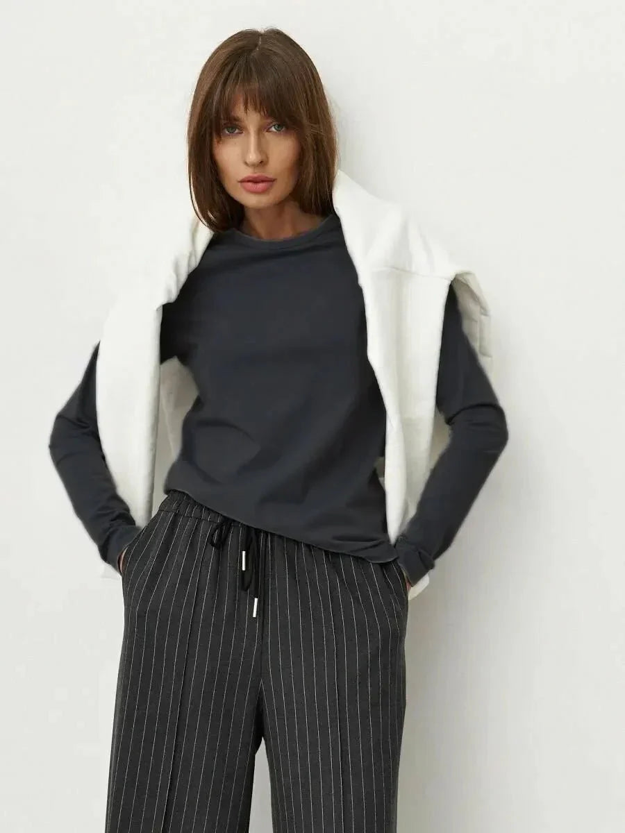 Oversized Cotton Long Sleeve Tee