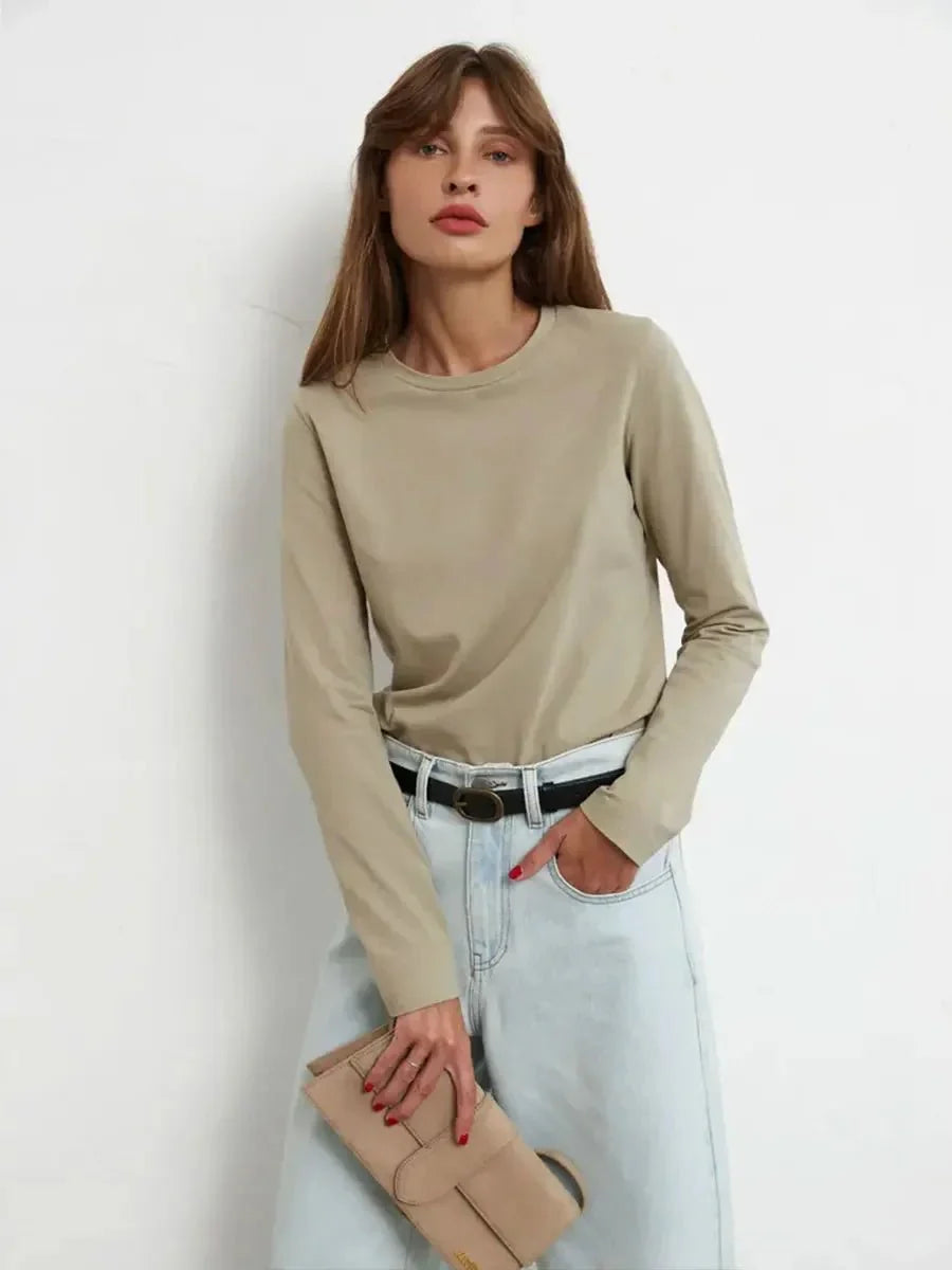 Oversized Cotton Long Sleeve Tee