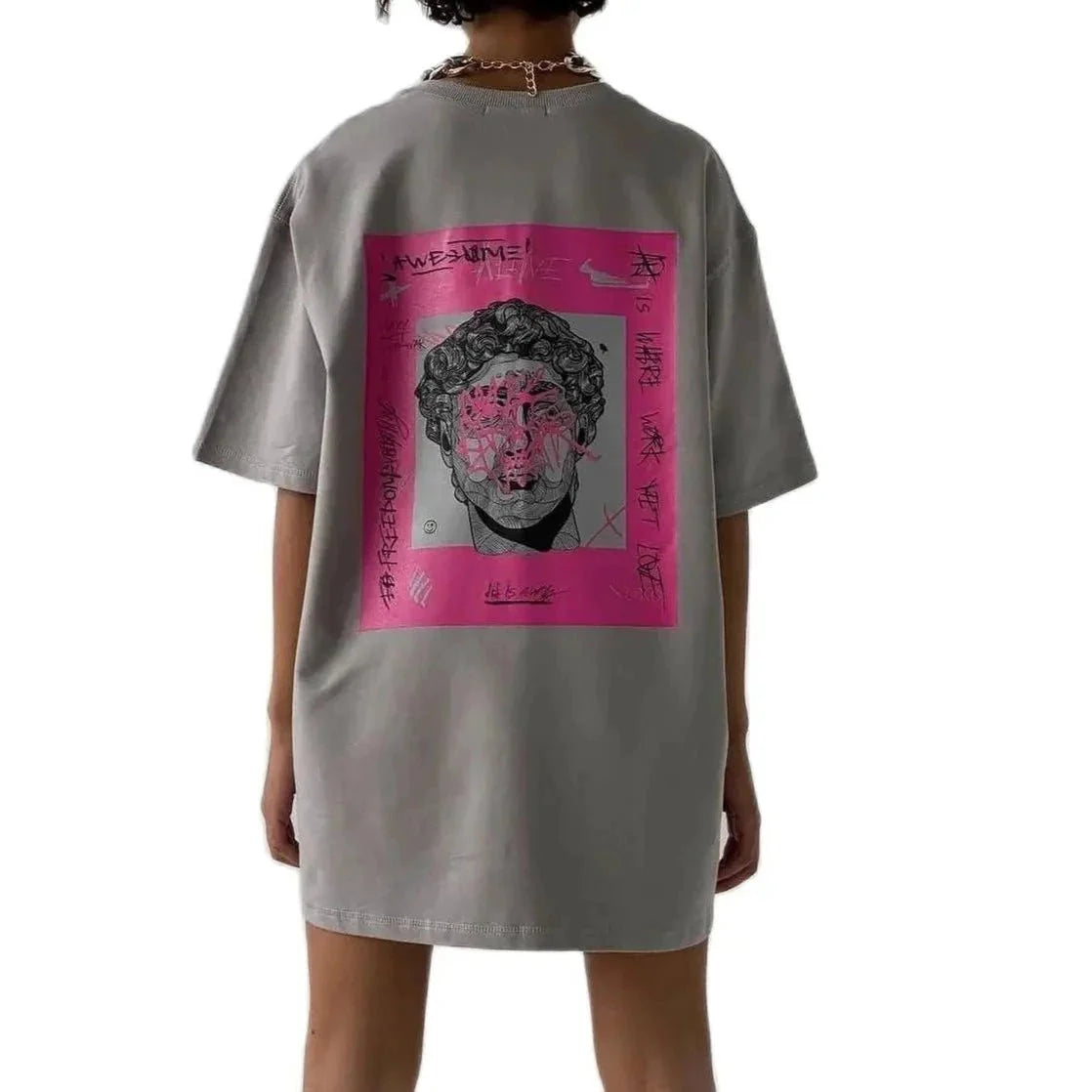 Oversized Printed Streetwear T-shirt