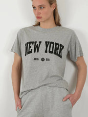 Cotton Letter Print Short Sleeve Tee T-shirts
