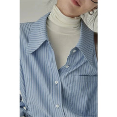 Patchwork Striped Velvet Loose Top
