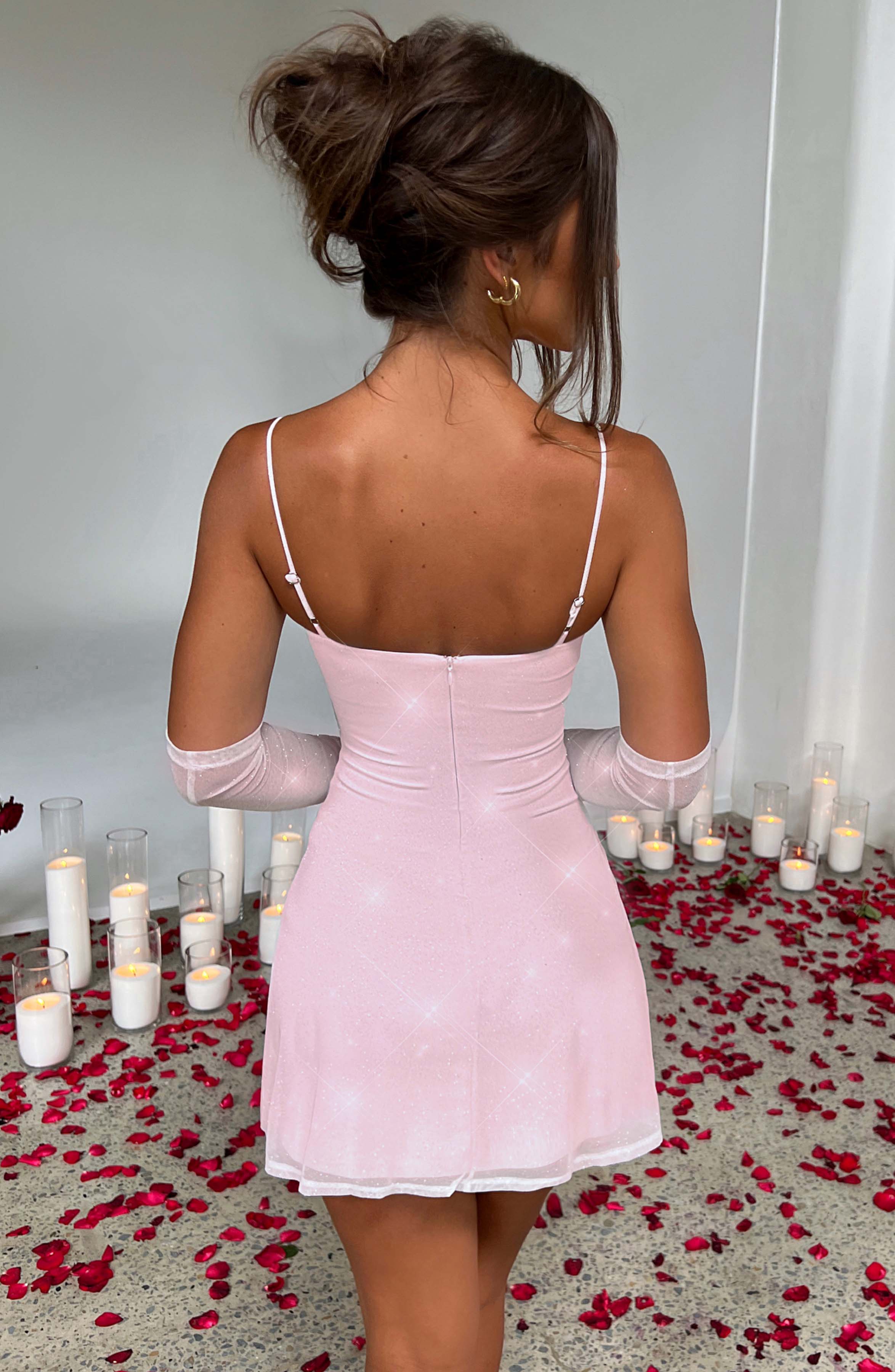pixie mini dress Velvi - Pixie Sequin Mini Dress - Pink