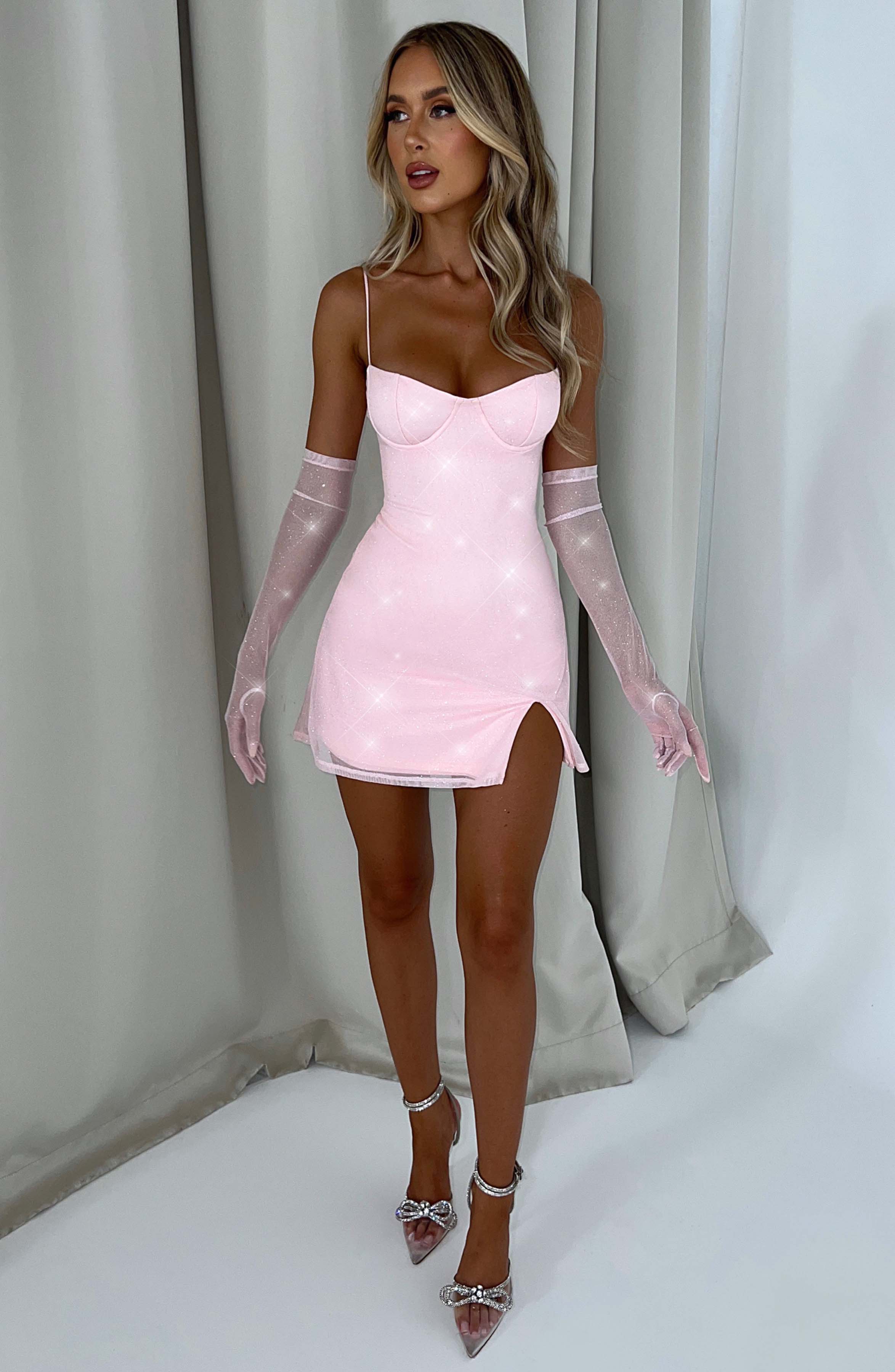 Pixie Mini Dress - Pink Sparkle Selfyy Pixie Mini Dress - Pink Sparkle Selfyy