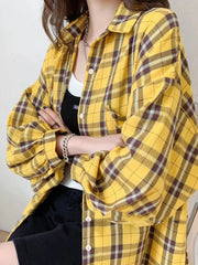 Plaid Long-Sleeve Shirt