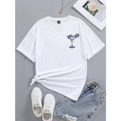 Printed Cotton Round Neck Tee