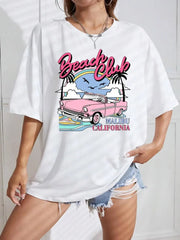 Printed Summer Beach Cotton T-Shirt
